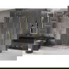 Mexen Velar Duo душ кабина с плъзгаща се врата 100 x 90 см, прозрачен, златен сатен - 871-100-090-02-55