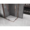 Mexen Velar Duo кабина за душ с плъзгане 90 x 80 см, прозрачна, розово злато - 871-090-080-02-60