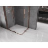 Mexen Velar Duo плъзгаща се душ кабина 90 x 80 см, прозрачна, розово злато