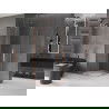 Mexen Velar Duo душ кабина с плъзгаща се врата 90 x 90 см, прозрачно, шлифована мед - 871-090-090-02-65