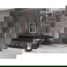Mexen Velar Duo душ кабина с плъзгащи се врати 100 x 90 см, прозрачна, четка мед - 871-100-090-02-65