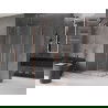Mexen Velar Duo душ кабина с плъзгащи се врати 100 x 90 см, прозрачна, четка мед - 871-100-090-02-65