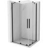 Mexen Velar Душ кабина Duo с плъзгащи се врати 90 x 80 см, прозрачна, черна