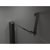 Mexen Velar Duo душ кабината раздвижна 90 x 80 см, прозрачна, черна - 871-090-080-02-70