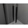 Mexen Velar Duo душ кабина с плъзгаща се врата 100 x 90 см, прозрачна, черна - 871-100-090-02-70