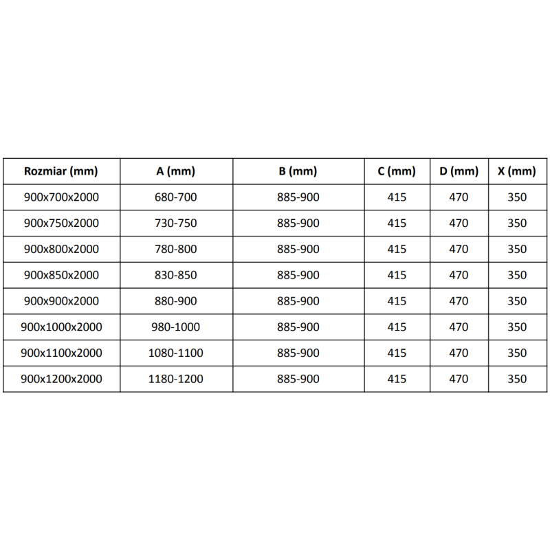 Mexen Velar плъзгаща се душ кабина 90 x 70 см, прозрачна, хром - 871-090-070-01-01