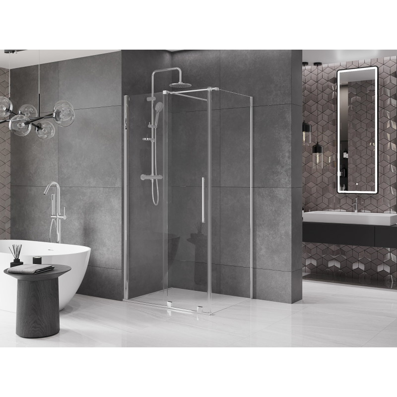 Mexen Velar плъзгаща се душ кабина 110 x 70 см, прозрачна, хром - 871-110-070-01-01