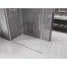 Mexen Velar разтегателна душ кабина 150 х 75 см, прозрачна, хром - 871-150-075-01-01