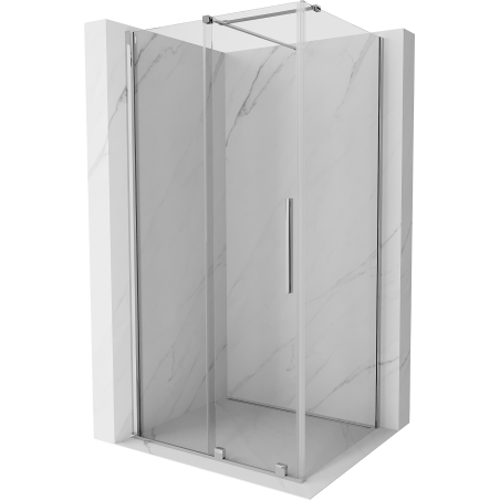 Mexen Velar душ кабина с плъзгаща се врата 110 x 70 см, прозрачен, хром - 871-110-070-01-01