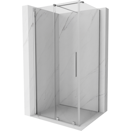 Mexen Velar плъзгаща се душ кабина 110 x 85 см, прозрачна, хромирана - 871-110-085-01-01