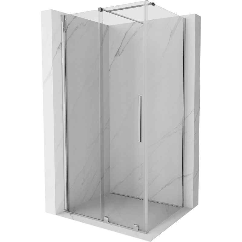 Mexen Velar плъзгаща се душ кабина 120 x 90 см, прозрачна, хром - 871-120-090-01-01