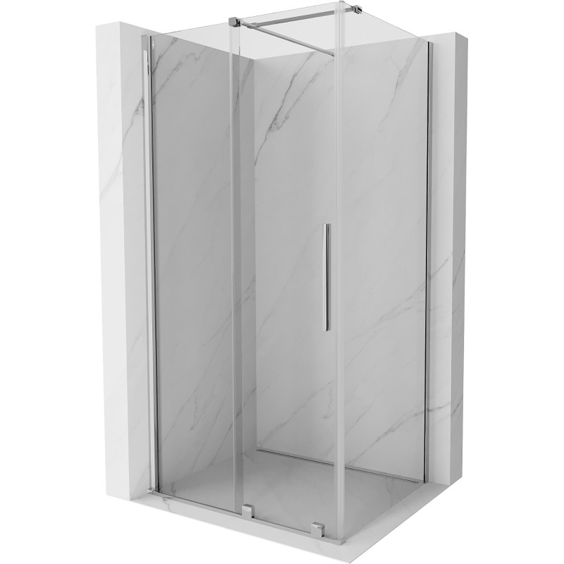 Mexen Velar плъзгаща се душ кабина 140 x 90 см, прозрачна, хром - 871-140-090-01-01