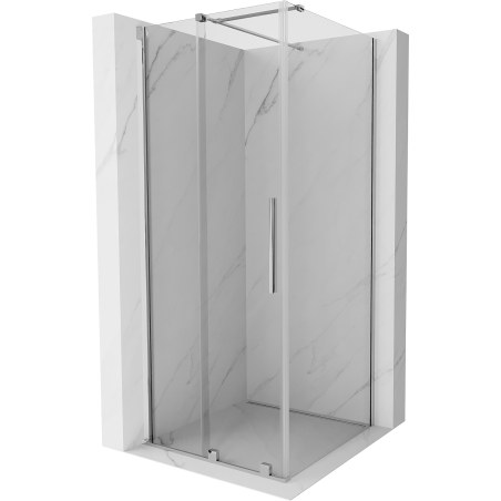 Mexen Velar душ кабина с плъзгане 90 x 90 см, прозрачна, хром - 871-090-090-01-01