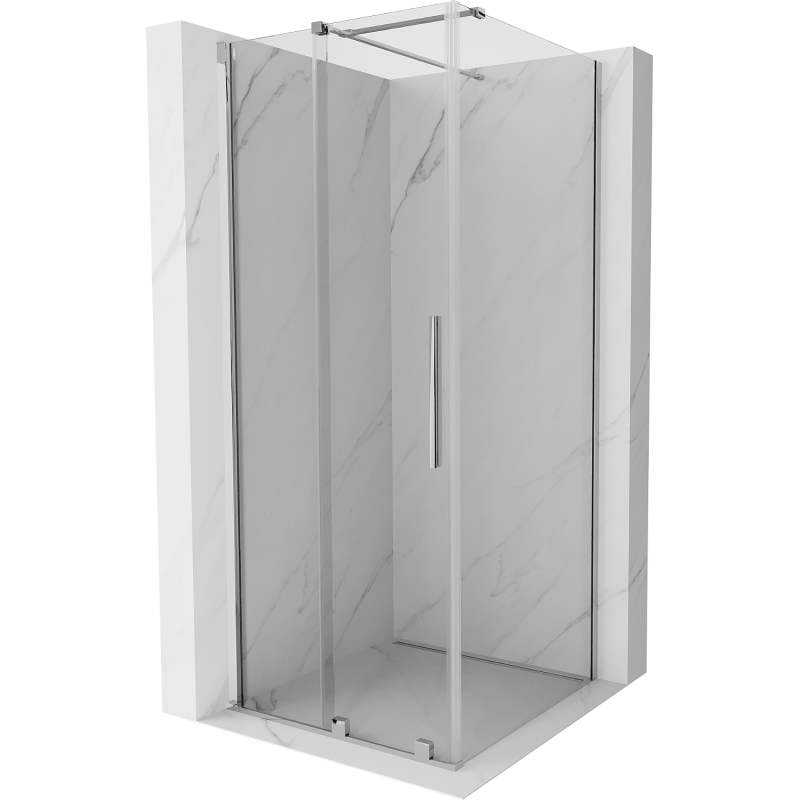 Mexen Velar душ кабина разтегателна 120 x 120 см, прозрачна, хром - 871-120-120-01-01