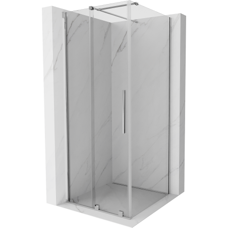 Mexen Velar душ кабина разтегателна 120 x 120 см, прозрачна, хром - 871-120-120-01-01