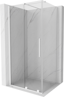 Mexen Velar плъзгаща се душ кабина 90 x 70 см, прозрачна, бяла - 871-090-070-01-20