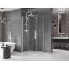 Mexen Velar плъзгаща се душ кабина 120 x 90 см, прозрачна, бяла - 871-120-090-01-20