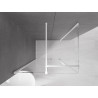 Mexen Velar плъзгаща се душ кабина 120 x 90 см, прозрачна, бяла - 871-120-090-01-20