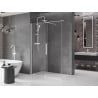 Mexen Velar душ кабина с плъзгащи се врати 130 x 70 см, прозрачен, бял - 871-130-070-01-20
