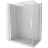 Mexen Velar плъзгаща се душ кабина 150 x 80 см, прозрачна, бяла - 871-150-080-01-20