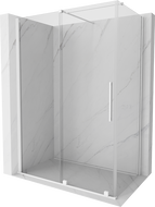 Mexen Velar душ кабина раздвижна 150 x 80 см, прозрачна, бяла - 871-150-080-01-20