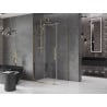 Mexen Velar душ кабина с плъзгащи се врати 120 x 85 см, прозрачна, златна - 871-120-085-01-50
