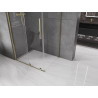 Mexen Velar Плъзгаща се душ кабина 130 x 80 см, прозрачна, златна - 871-130-080-01-50