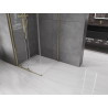 Mexen Velar плъзгаща се душ кабина 90 x 90 см, прозрачна, златна - 871-090-090-01-50