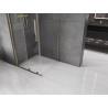 Mexen Velar плъзгаща се душ кабина 90 x 90 см, прозрачна, златна - 871-090-090-01-50