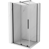 Mexen Velar плъзгаща се душ кабина 90 x 110 см, прозрачна, черна - 871-090-110-01-70