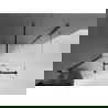 Mexen Velar душ кабина с плъзгащи врати 130 x 90 см, прозрачна, черна - 871-130-090-01-70