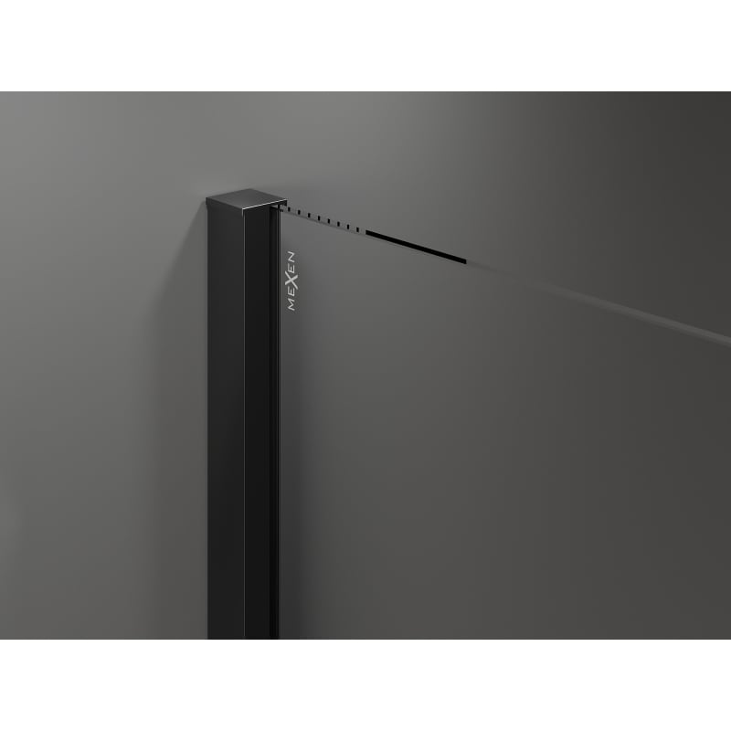 Mexen Velar разтегателна душ кабина 130 x 100 см, прозрачна, черна - 871-130-100-01-70