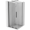 Mexen Velar плъзгаща се душ кабина 90 x 90 см, прозрачна, черна - 871-090-090-01-70