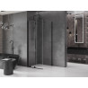 Mexen Velar плъзгаща душ кабина 110 x 110 см, прозрачна, черна - 871-110-110-01-70