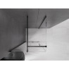 Mexen Velar разтегаема душ кабина 120 x 120 см, прозрачна, черна - 871-120-120-01-70