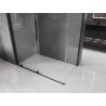 Mexen Velar душ кабина с плъзгаща врата 140 x 75 см, прозрачна, черна - 871-140-075-01-70