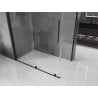 Mexen Velar душ кабина с плъзгаща врата 140 x 75 см, прозрачна, черна - 871-140-075-01-70