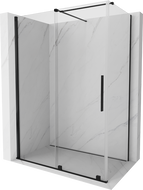 Mexen Velar плъзгаща се душ кабина 150 x 75 см, прозрачна, черна - 871-150-075-01-70