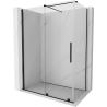 Mexen Velar плъзгаща се душ кабина 150 x 80 см, прозрачна, черна - 871-150-080-01-70