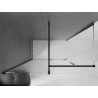 Mexen Velar плъзгаща се душ кабина 160 x 80 см, прозрачна, черна - 871-160-080-01-70