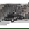 Mexen Velar душ кабина с плъзгащи се врати 160 x 90 см, прозрачен, черен - 871-160-090-01-70