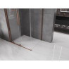 Mexen Velar плъзгаща се душ кабина 110 x 80 см, прозрачна, розово злато