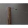 Mexen Velar душ кабина с плъзгане 140 x 90 см, прозрачна, розово злато - 871-140-090-01-60