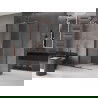 Mexen Velar душ кабина с плъзгаща се система 140 x 100 см, прозрачна, розово злато - 871-140-100-01-60