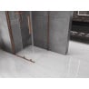 Mexen Velar душ кабина плъзгаща 100 x 100 см, прозрачна, розово злато - 871-100-100-01-60