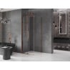 Mexen Velar душ кабина плъзгаща 100 x 100 см, прозрачна, розово злато - 871-100-100-01-60