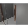 Mexen Velar душ кабина плъзгаща 100 x 100 см, прозрачна, розово злато - 871-100-100-01-60