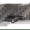 Mexen Velar душ кабина с плъзгащи се врати 140 x 70 см, прозрачен, розово злато - 871-140-070-01-60