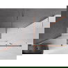 Mexen Velar душ кабина с плъзгане 160 x 85 см, прозрачен, розово злато - 871-160-085-01-60