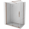Mexen Velar плъзгаща се душ кабина 160 x 90 cm, прозрачна, розово злато - 871-160-090-01-60